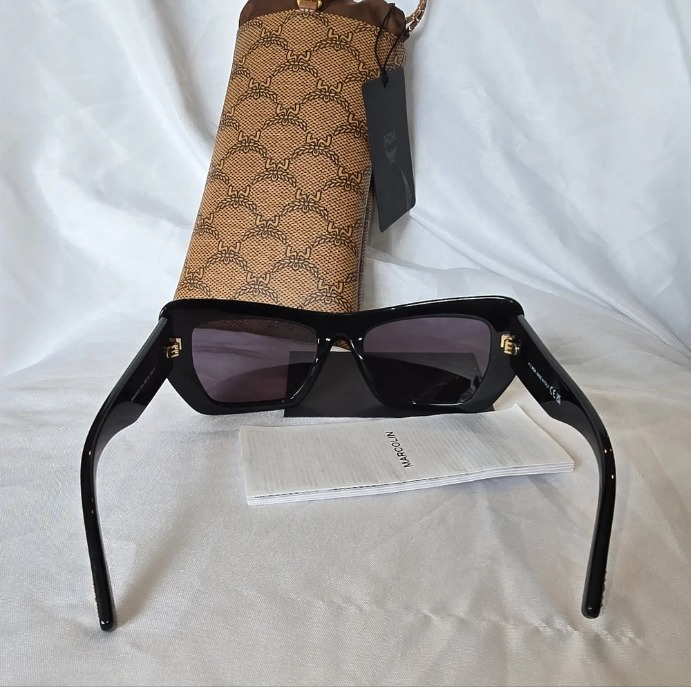 MCM Black Designer Sunglasses Nwt - Picture 7 of 9